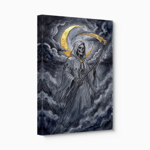 Grim Reaper Moon — grim reaper moon angled flush print