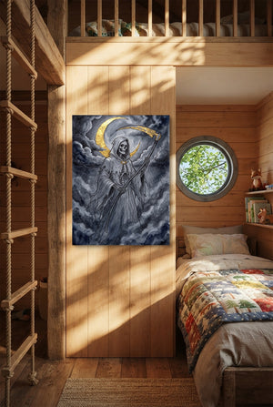 Grim Reaper Moon — grim reaper moon p bedroom with loft area 1port flush print