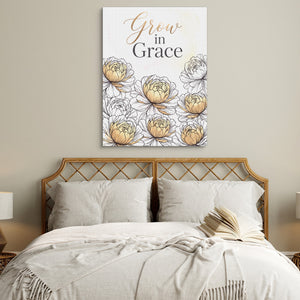 Grow In Grace — grow in grace sq white bedroom 1port flush print