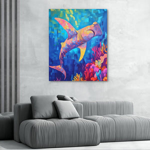 Hammerhead Colorwav - Luxury Wall Art