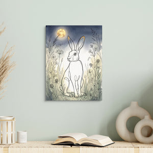 Hare Golden Moon — hare golden moon sq book table 1port flush print