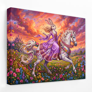 Hare Sunset Gallop โ Hare Sunset Gallop Landscape Side View Mirror Wrap 178