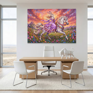 Hare Sunset Gallop โ Hare Sunset Gallop White Bull Room Land 244