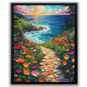 Harmony Beach - Floral Canvas Print