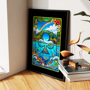 Hawaii Ace of Clubs Card — Hawaii Ace of Clubs Card New Living Room Wall Apartment Zoom 61
