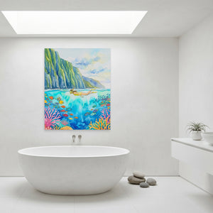 Hawaii Coral Reef — Hawaii Coral Reef Minimalist Bathroom Port 62