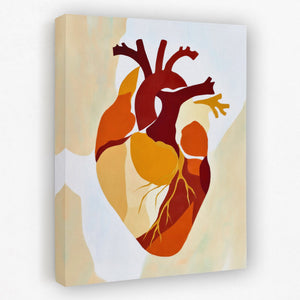 Heart's Golden Pulse - Luxury Wall Art