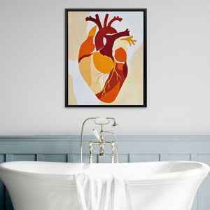 Heart's Golden Pulse - Luxury Wall Art