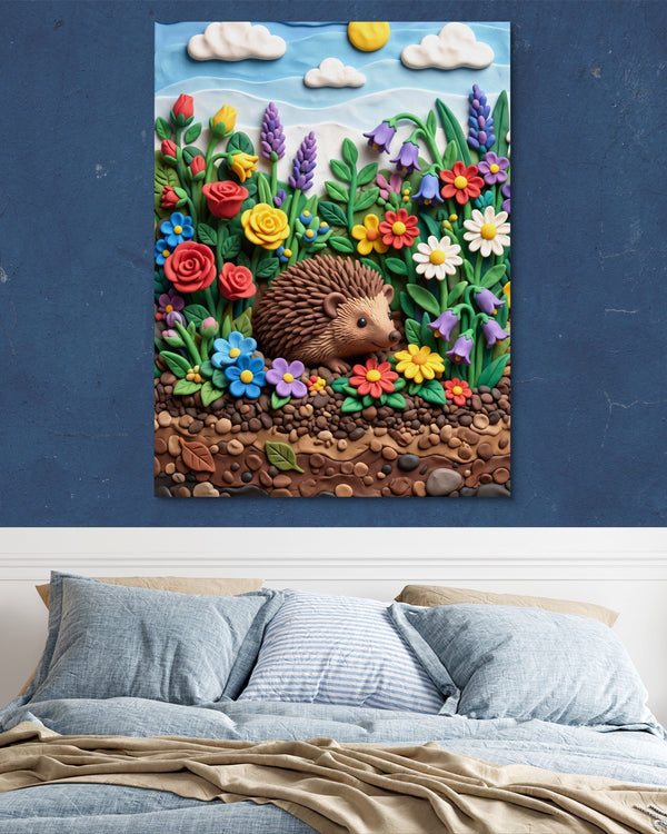 Hedgehog Garden in a room