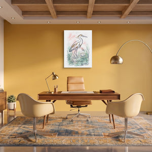 Heron Golden Pond โ heron golden pond sq fun office 1port flush print