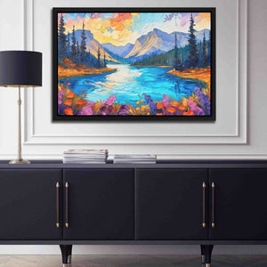 Hidden Lake - Acrylic Art