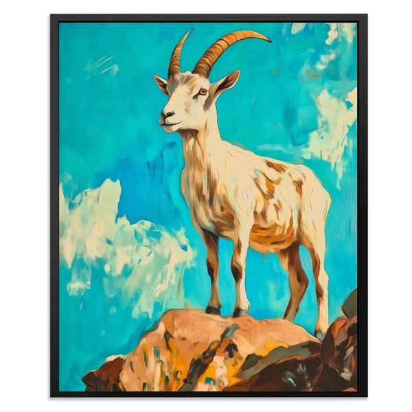 High Altitude Goat in a room