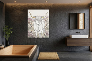 Highland Golden Horns โ highland golden horns small bathroom interior 1port flush print