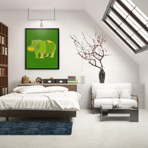 Hippo Doodle - Luxury Wall Art