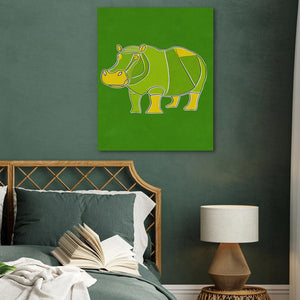 Hippo Doodle - Luxury Wall Art