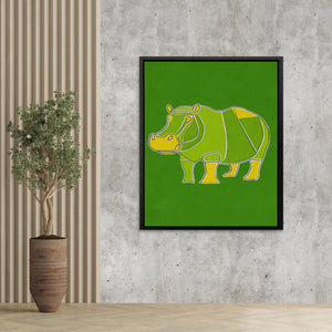 Hippo Doodle - Luxury Wall Art