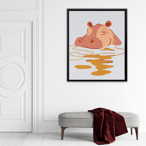 Hippo Sleeping - Luxury Wall Art