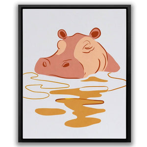 Hippo Sleeping - Luxury Wall Art