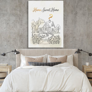 Home Sweet Sanctuary โ home sweet sanctuary sq bedroom cement wall 1port flush print
