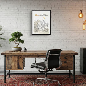 Home Sweet Sanctuary โ home sweet sanctuary sq bonsai office 1port framed black