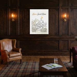 Home Sweet Sanctuary โ home sweet sanctuary sq old money room 1port flush print
