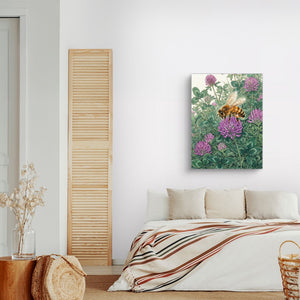 Honeybee Purple Clover โ honeybee purple clover sq land nice bedroom 1port flush print