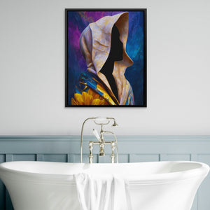 Hooded Cosmic Profile - Luxury Wall Art