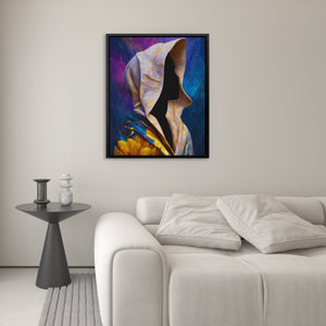 Hooded Cosmic Profile - Luxury Wall Art