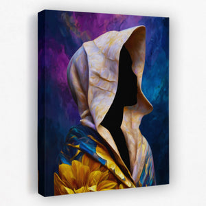 Hooded Cosmic Profile - Luxury Wall Art