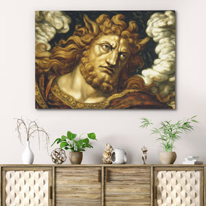 Horned God Ascending - Luxury Wall Art