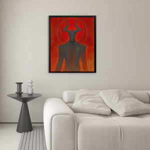 Horned Inferno King - Luxury Wall Art