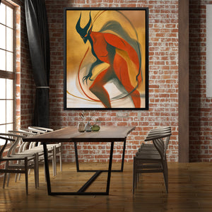 Horned Shadow Dance - Luxury Wall Art