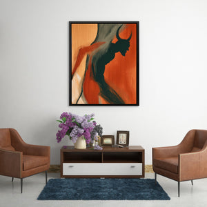 Horned Shadow Rising - Luxury Wall Art