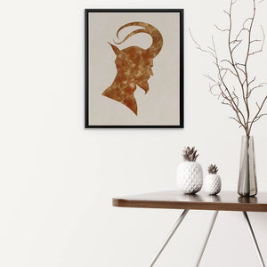 Horns of Chaos - Dark Academia Art for Home Office