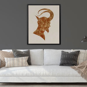 Horns of Chaos - Large Abstract Canvas Print