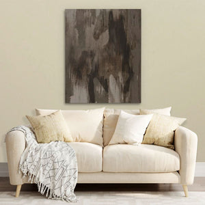 Horse Abstraction - Abstract Brown Canvas Wall Art