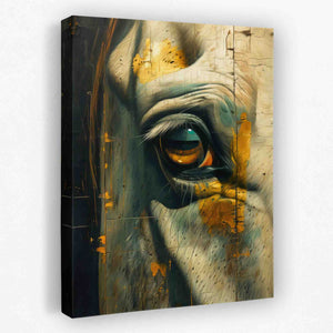 Horse Eye - Animals Canvas Wall Art