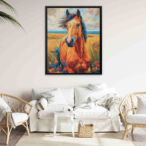Horse Treats - Wall Art in Black Frame