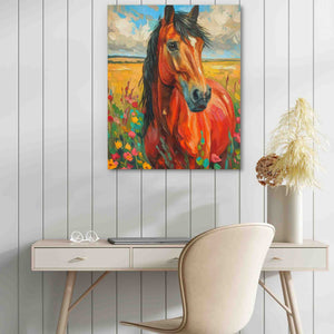 Horse Walker - Colorful Wall Art