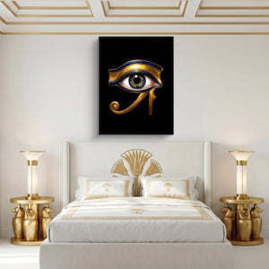 Horus' Azure Gaze - Luxury Wall Art
