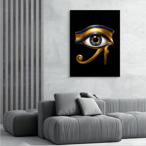 Horus' Azure Gaze โ horus' azure gaze sq grey room 2 1port flush print