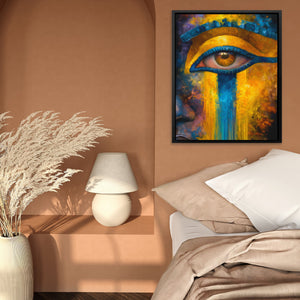 Horus Weeping Gold - Luxury Wall Art