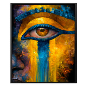 Horus Weeping Gold - Luxury Wall Art