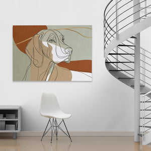 Hound in Copper - Luxury Wall Art