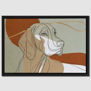 Hound in Copper - Luxury Wall Art
