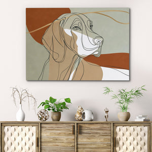 Hound in Copper - Luxury Wall Art
