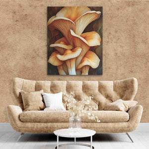 Huge Mushrooms - Wall Art in Black Frame