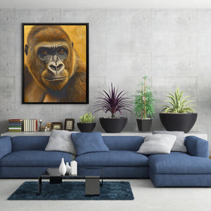 Humble Gold Ape - Luxury Wall Art