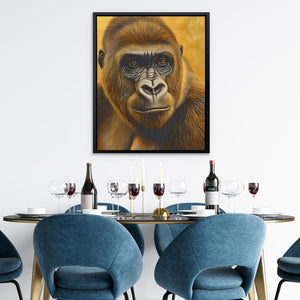 Humble Gold Ape - Luxury Wall Art