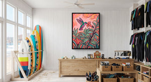Hummingbird Nectar Sip - Luxury Wall Art